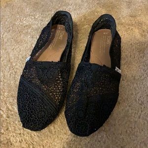 Black Lace Toms 8
